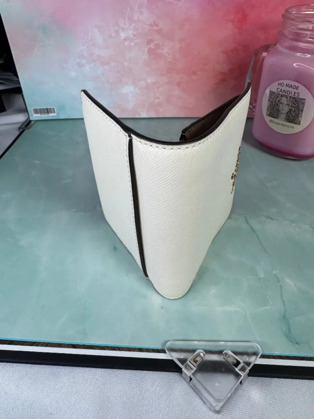 ★ Kate Spade New York White Bifold Wallet Card Case Coin Purse